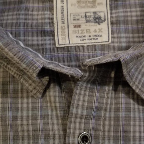 Men's Long-Sleeved Button-Up Shirt 4XL - Colours - Picture 3 of 4